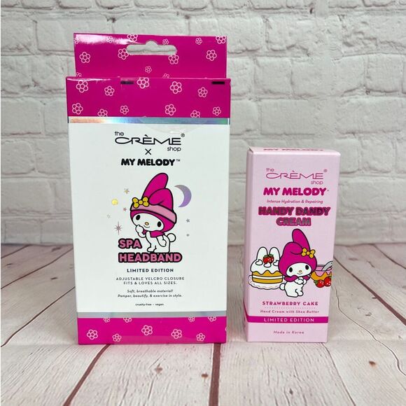 Hello Kitty Other - The Crème Shop x Hello Kitty My Melody Handy Dandy Cream / Spa Headband Bundle